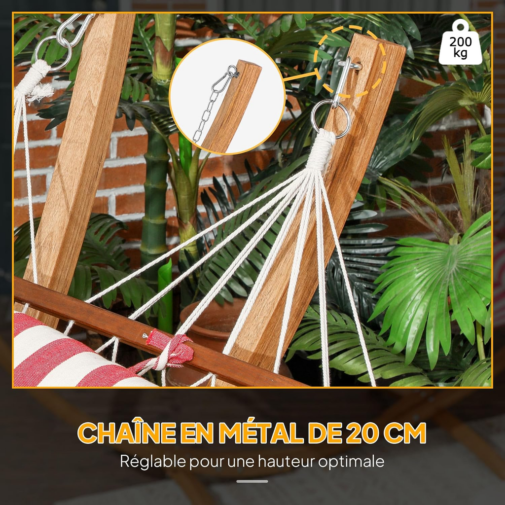 Hamac sur pied en bois | Ophelie