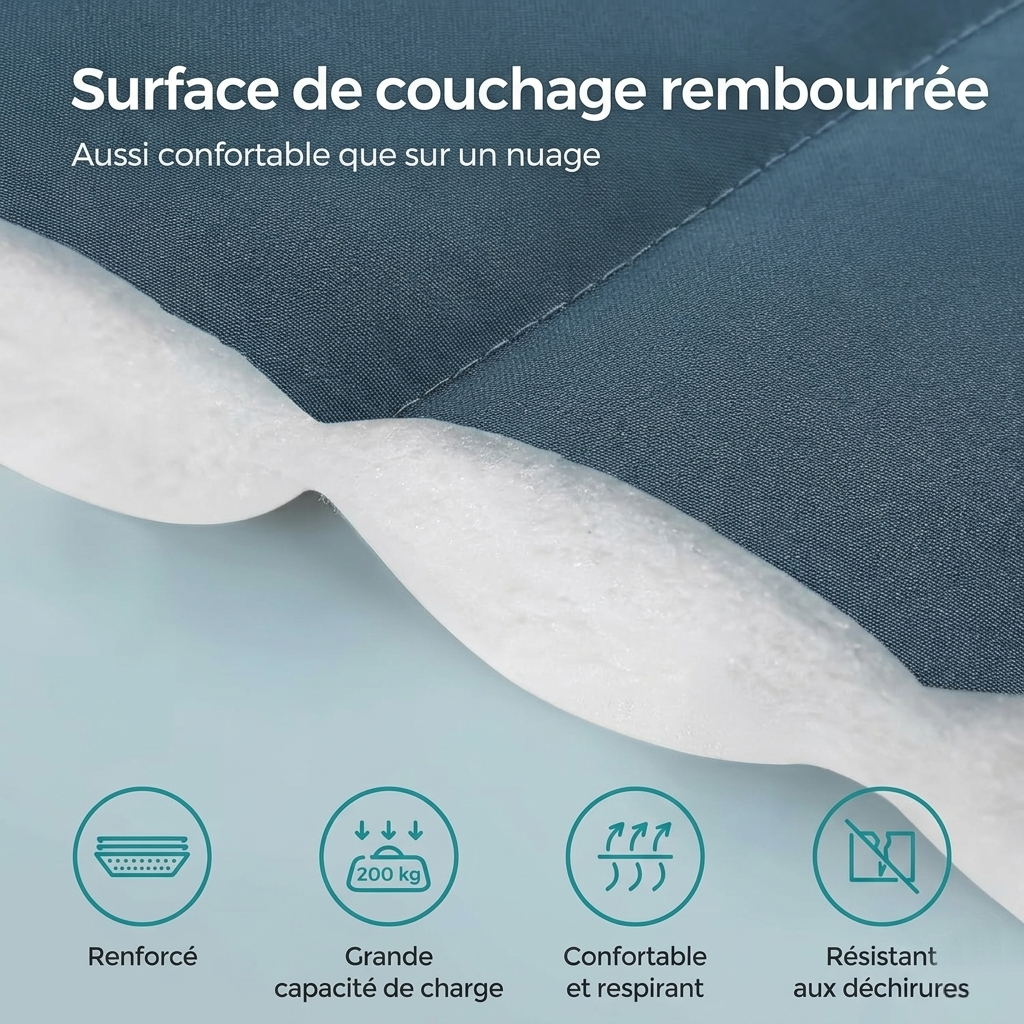 Hamac de jardin sur pied 2 places | Atlas