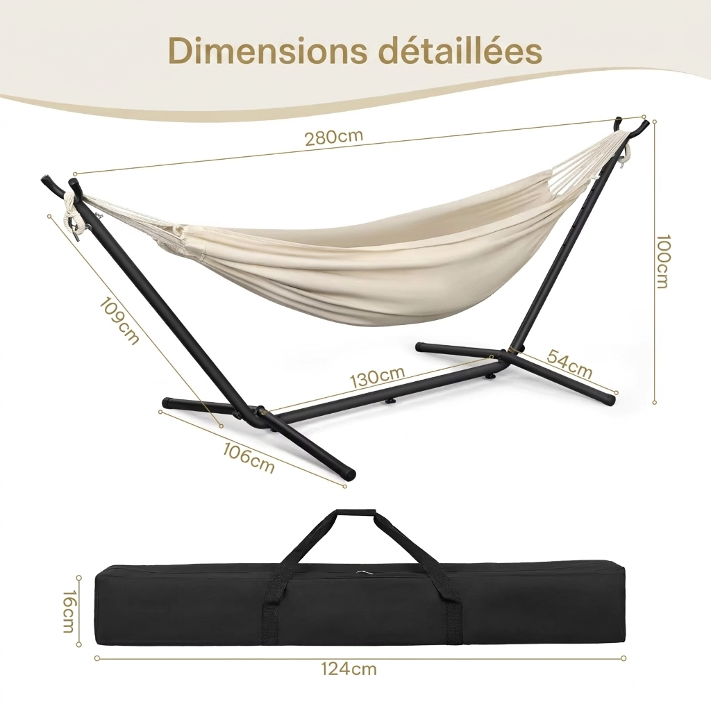 Hamac sur pied - Grande taille | Audrey