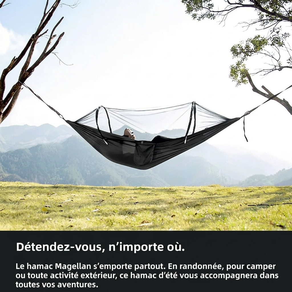 Hamac suspendu avec moustiquaire | Magellan