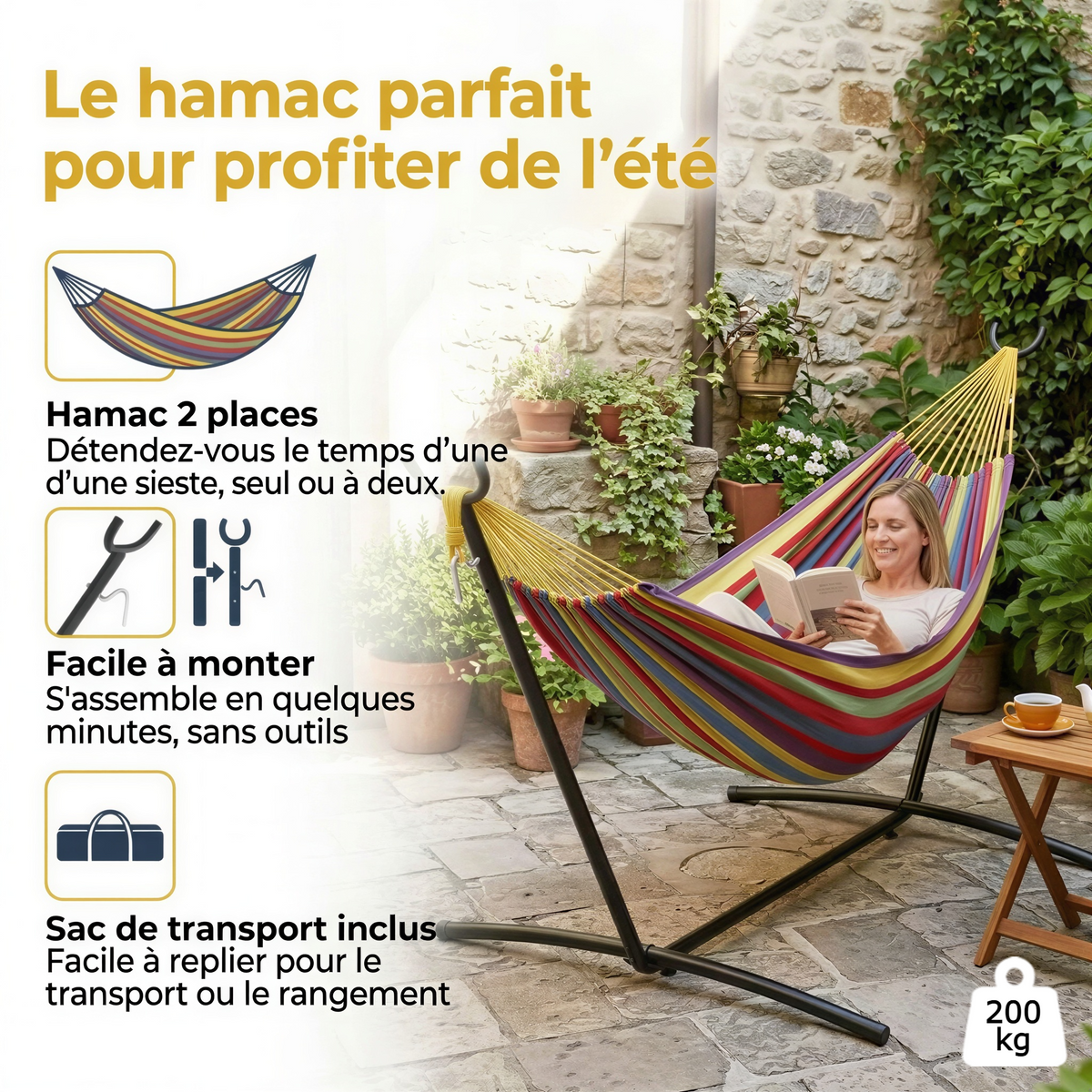 Hamac sur pied XL | Sunset