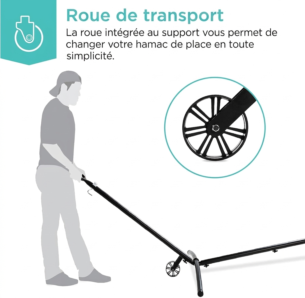 Support de hamac en acier 200kg | Ulysse