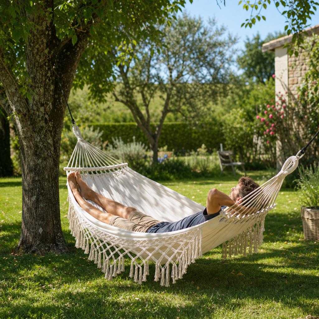 hamac suspendu en macrame | Boheme